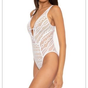 Crochet one-piece swimsuit